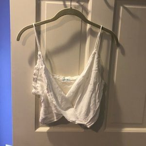 White crop blouse